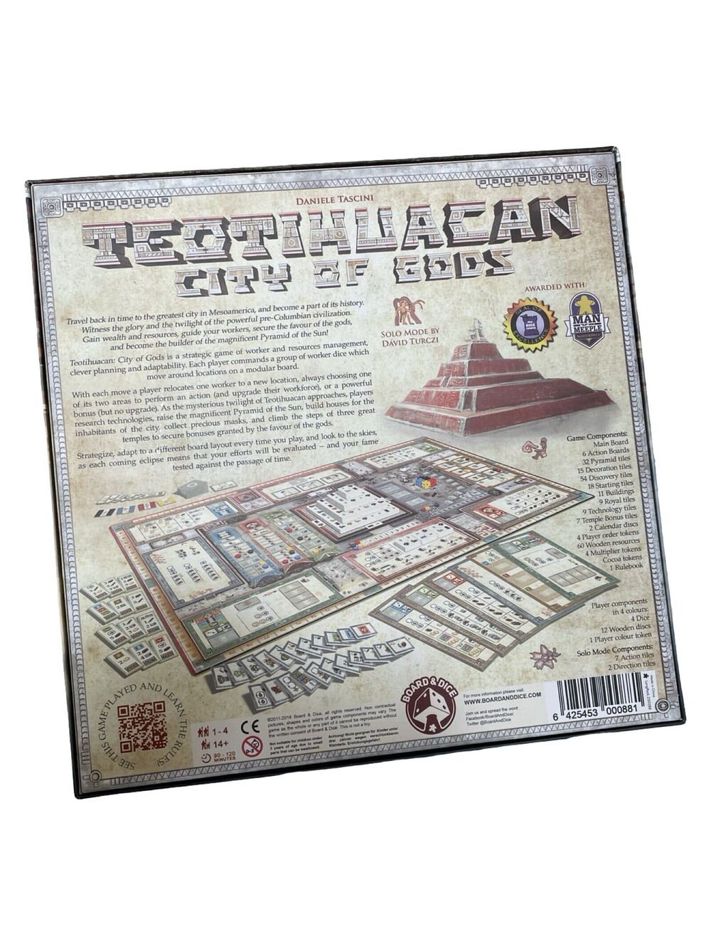 Teotihuacan City of Gods Board andDice Game w Late Preclassic Expansion & Insert - Picture 10 of 11
